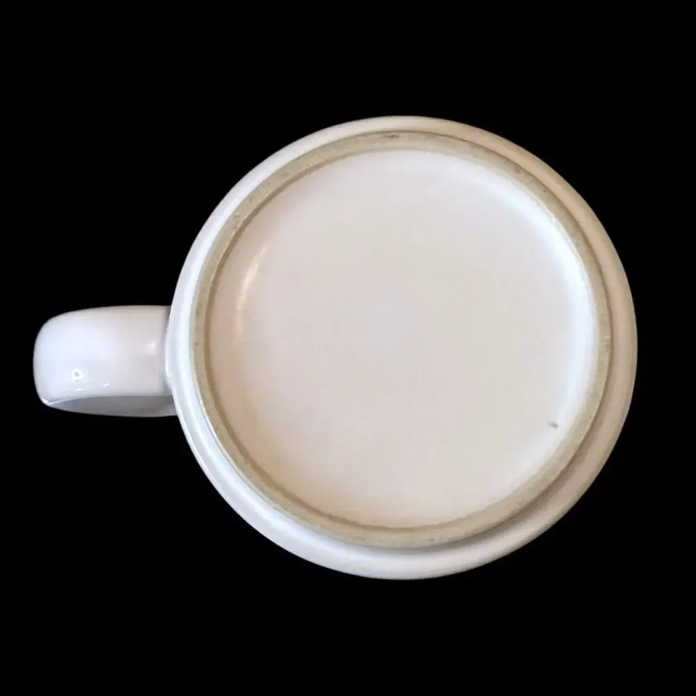 NBC Employee Coffee Mug White Ceramic Glazed with Peacock Logo
